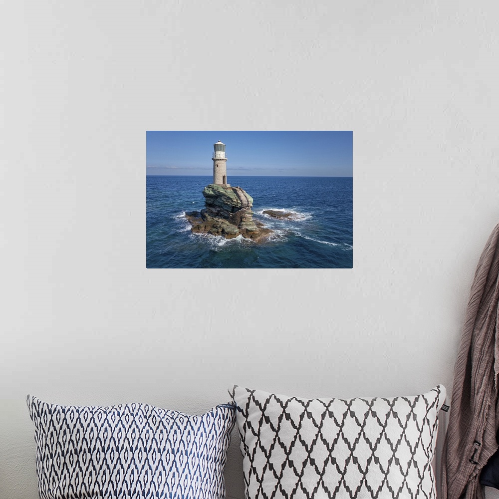 A bohemian room featuring Andros Lighthouse.