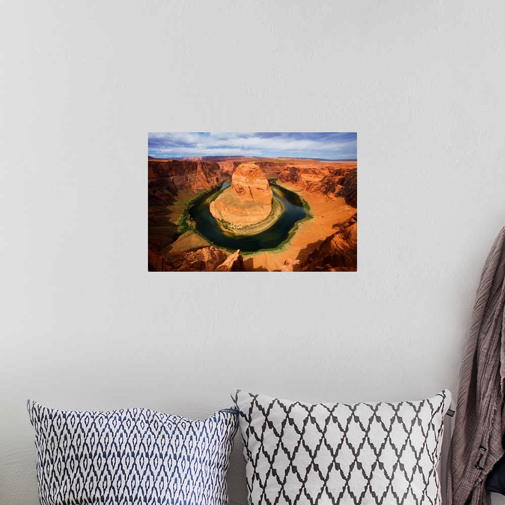 A bohemian room featuring Arizona, Near Page, Landscape Of Horseshoe Bend And Colorado River
