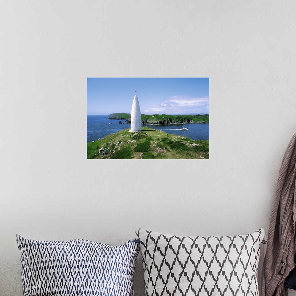 A bohemian room featuring Baltimore Beacon, County Cork, Ireland, Lighthouse Also Known As Lot's Wife