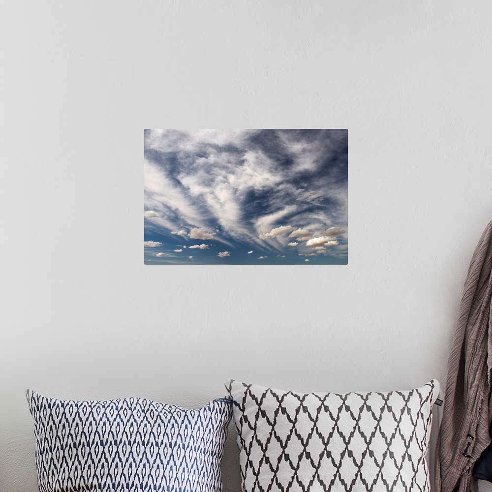 A bohemian room featuring Blue sky with cloud, Palouse, Washington, United States of America.