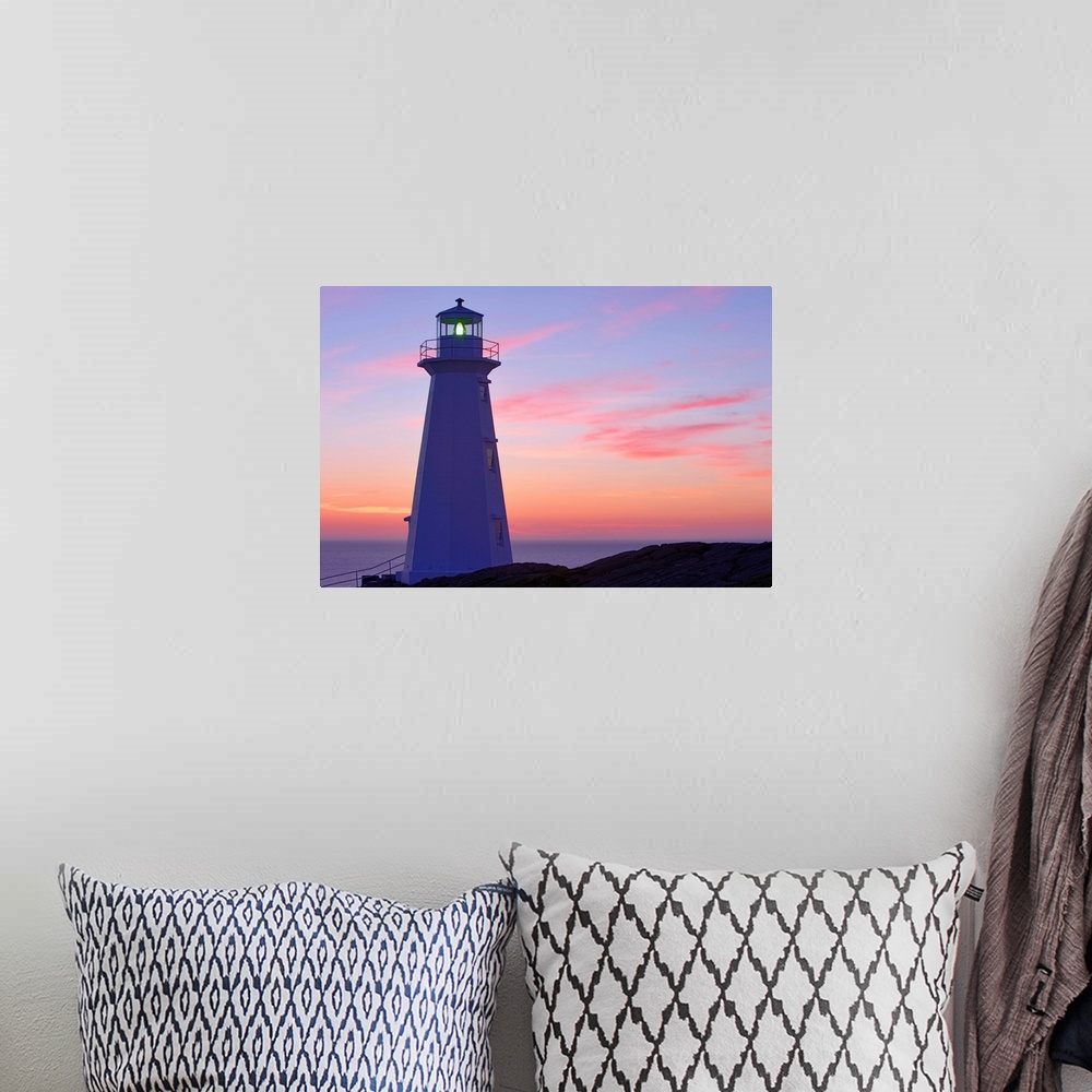 A bohemian room featuring Cape Spear Lighthouse At Dawn, Avalon Peninsula, Newfoundland, Canada