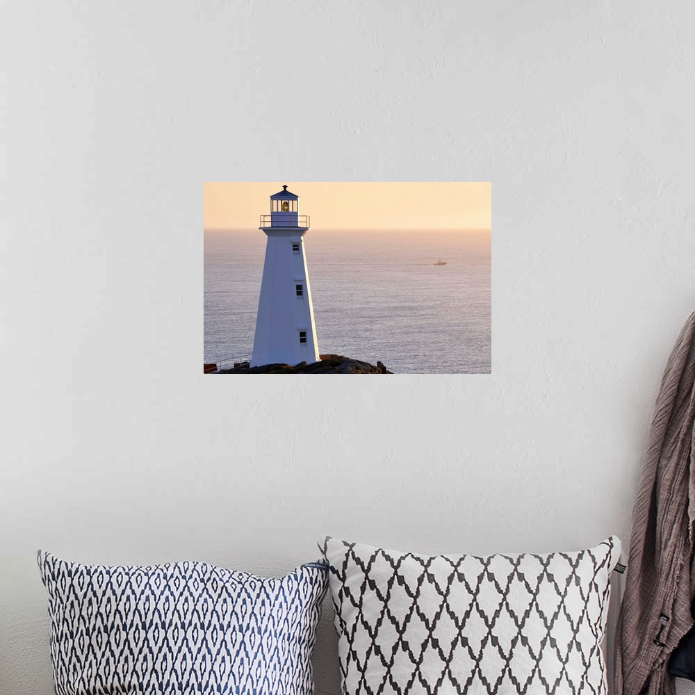 A bohemian room featuring Cape Spear Lighthouse At Sunrise, Avalon Peninsula, Newfoundland, Canada