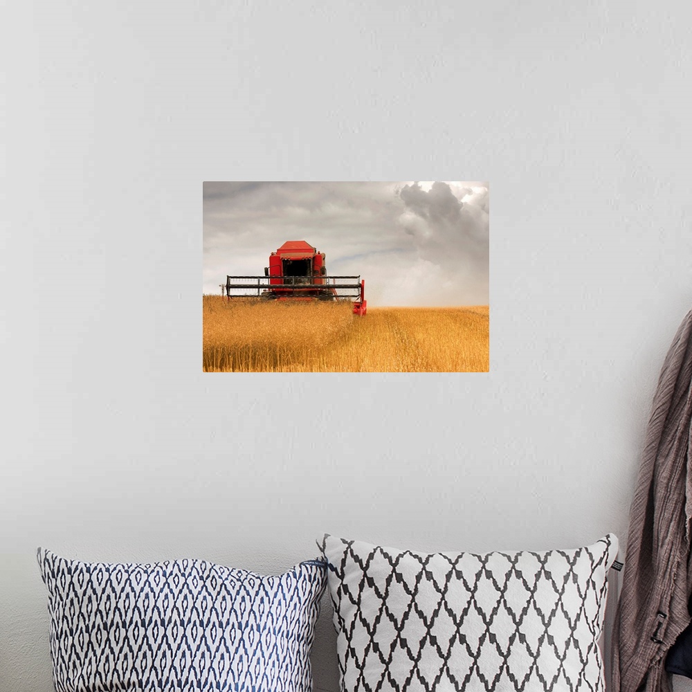 A bohemian room featuring Combine Harvester, North Yorkshire, England