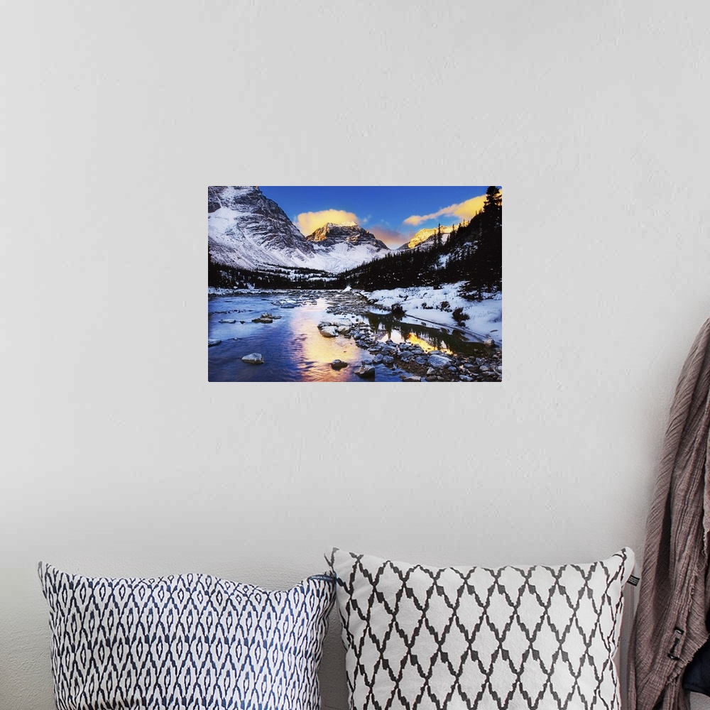 A bohemian room featuring Mountains In The Winter