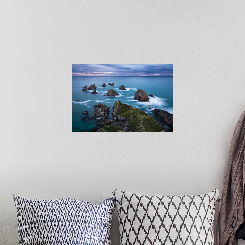 A bohemian room featuring Nugget Point on the coast of the South Island of New Zealand, Otago, New Zealand