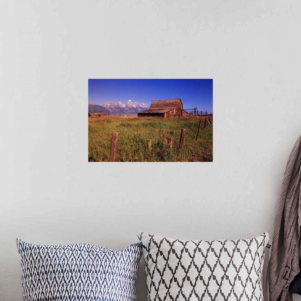 A bohemian room featuring Old Barn, Grand Teton National Park, Wyoming, USA