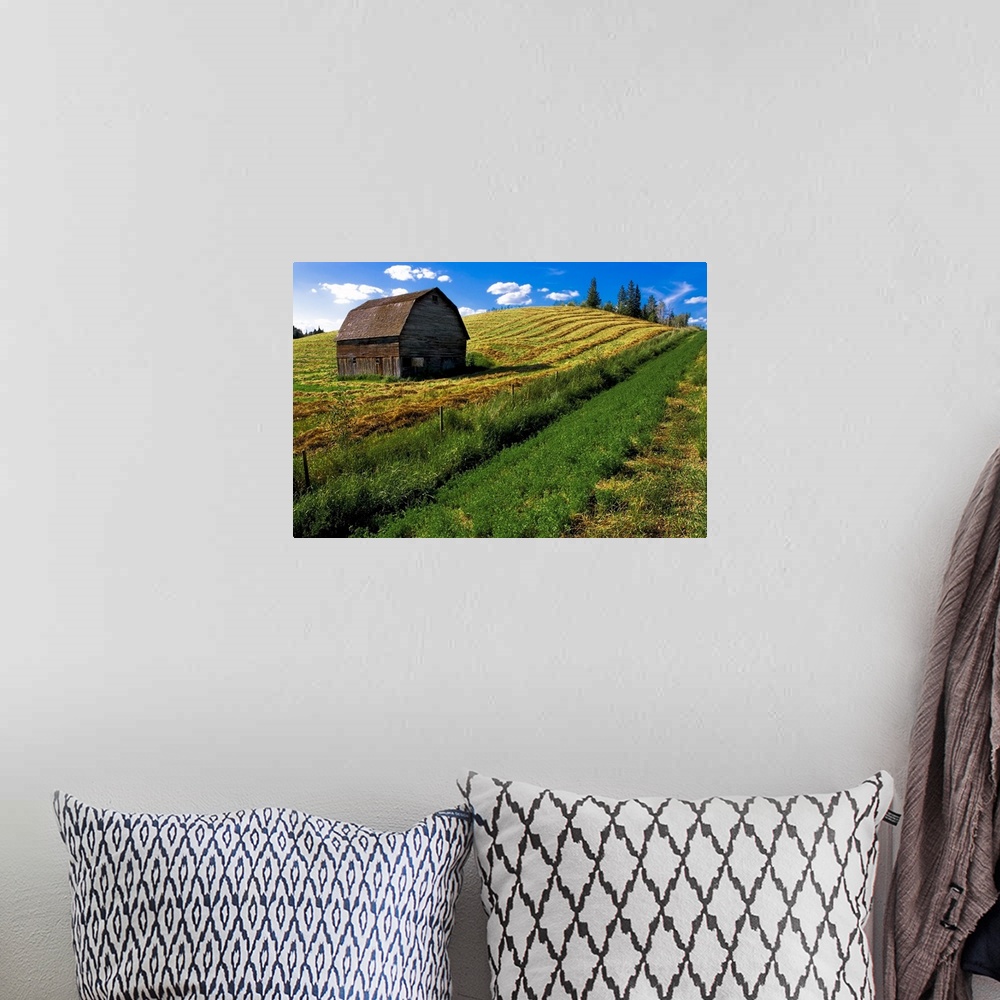 A bohemian room featuring Old Barn In A Field