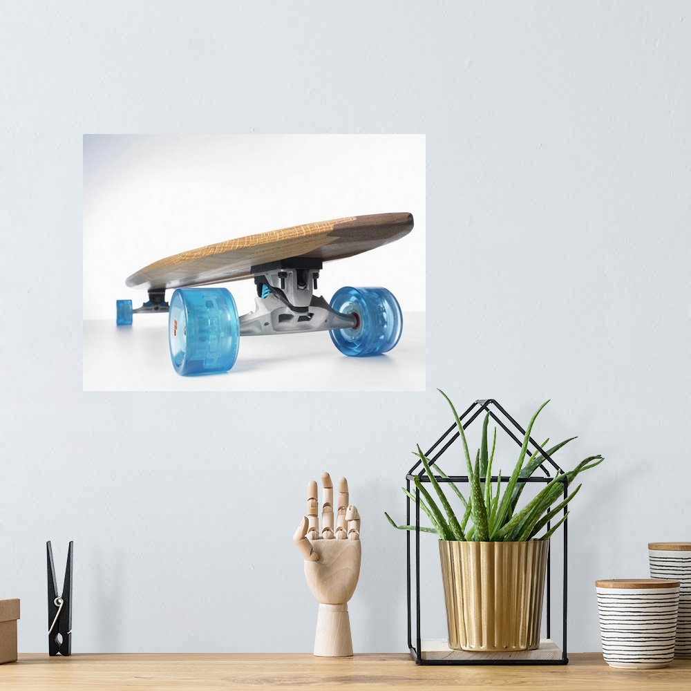 A bohemian room featuring Skateboard