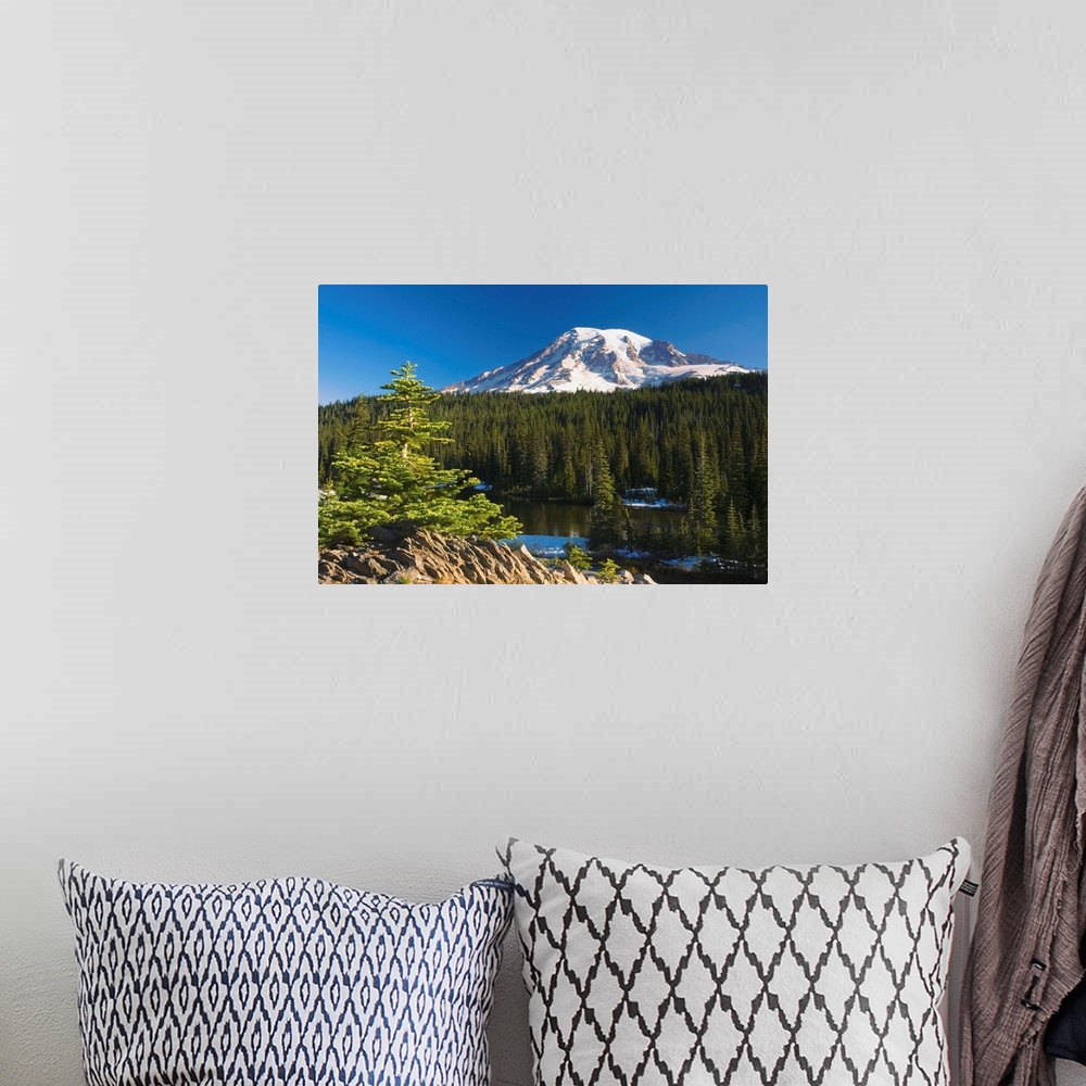 A bohemian room featuring Snow-Capped Mountain; Washington