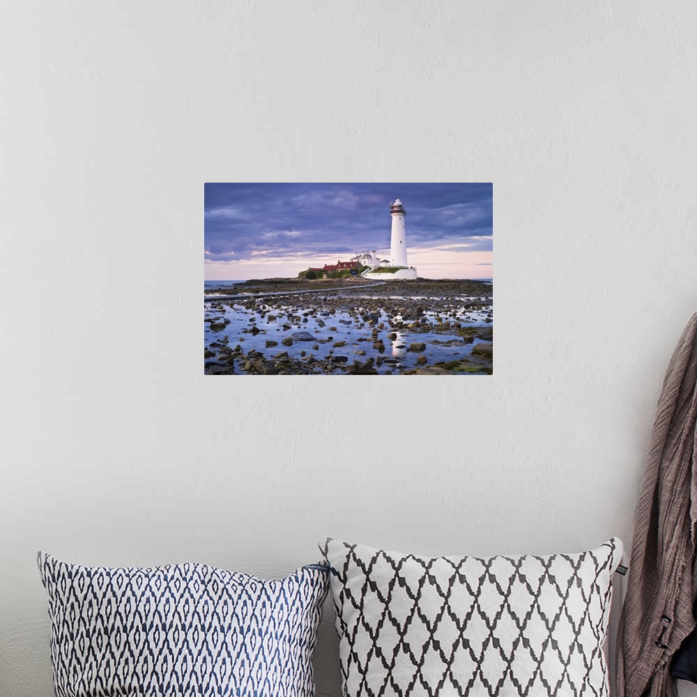 A bohemian room featuring St. Mary's Lighthouse, Whitley Bay, North Tyneside, Tyne and Wear, England