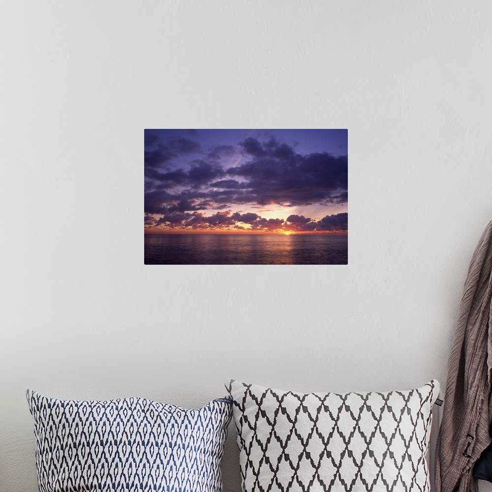 A bohemian room featuring Sunrise, Killiney beach.