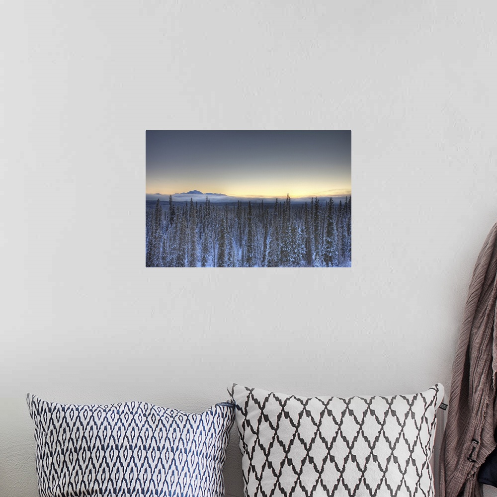 A bohemian room featuring Sunset Over Dawson Peaks, Teslin, Yukon