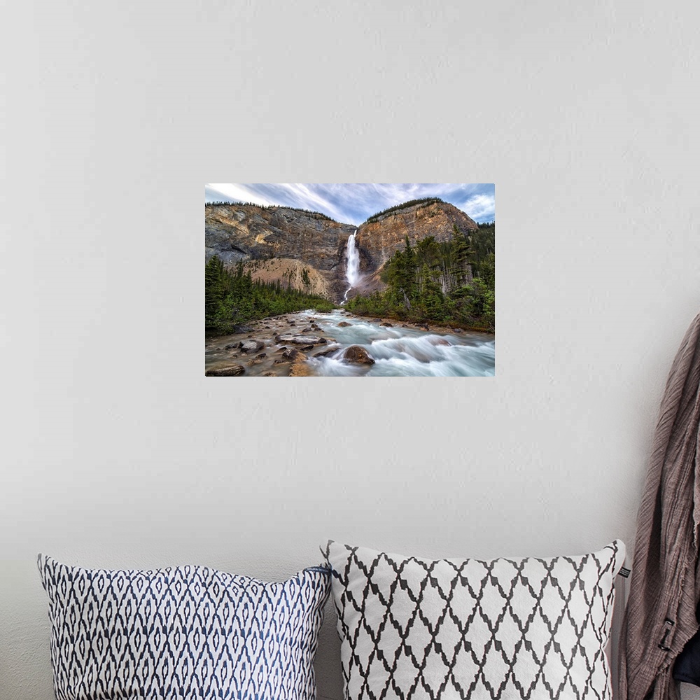 A bohemian room featuring Takkakaw Falls, Yoho National Park, British Columbia, Canada