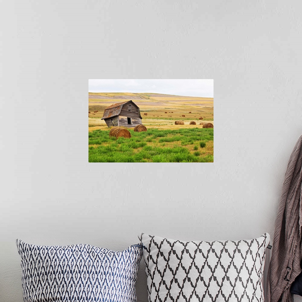 A bohemian room featuring Twisted Barn On Canadian Prairie, Big Muddy Badlands, Saskatchewan, Canada