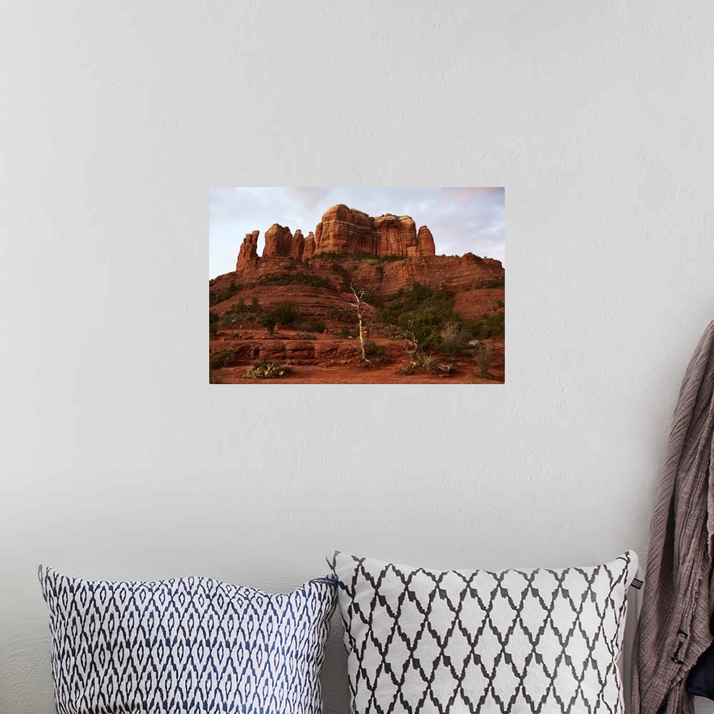 A bohemian room featuring View of towering sandstone butte; Sedona, Arizona, United States of America
