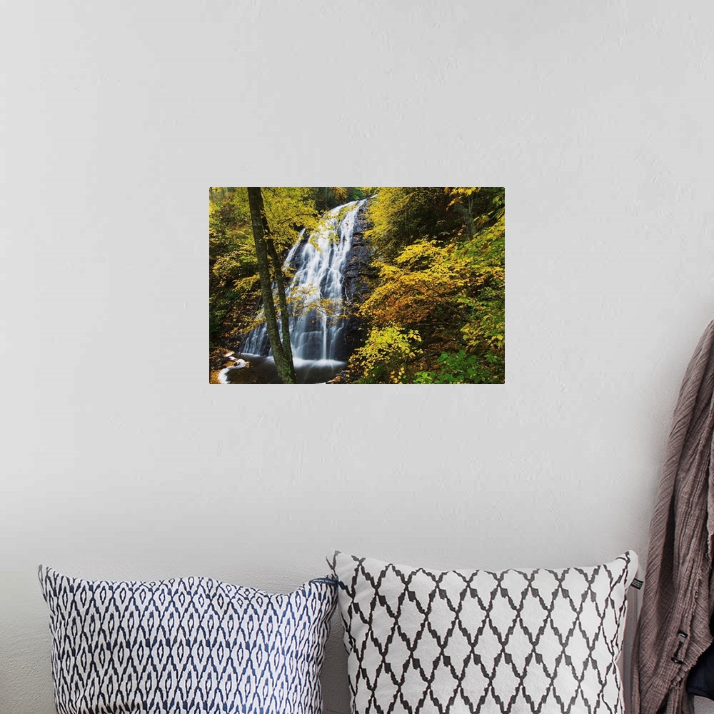 A bohemian room featuring Waterfall, Blue Ridge Parkway, North Carolina