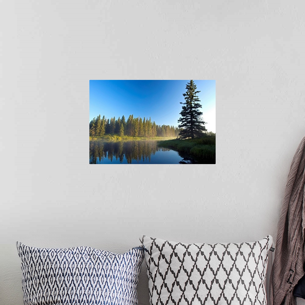 A bohemian room featuring Whirlpool Lake, Riding Mountain National Park, Manitoba, Canada
