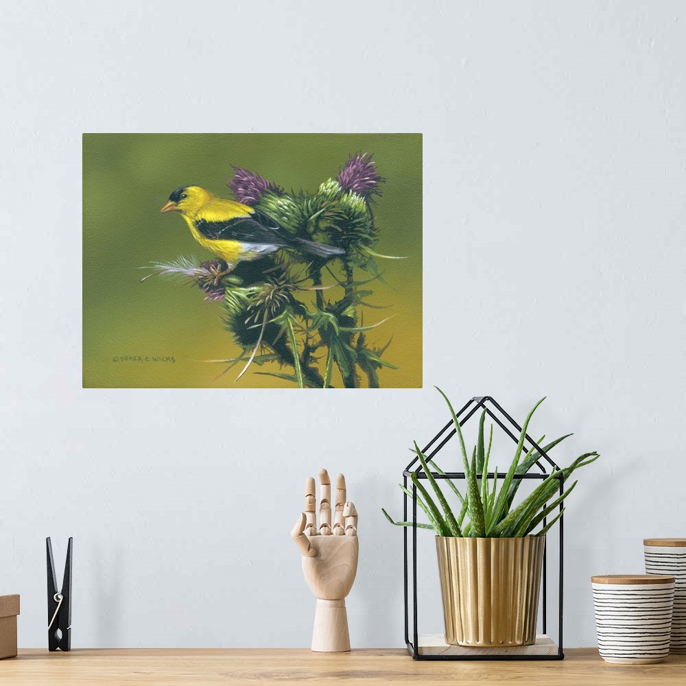 A bohemian room featuring Goldfinch and Thistle