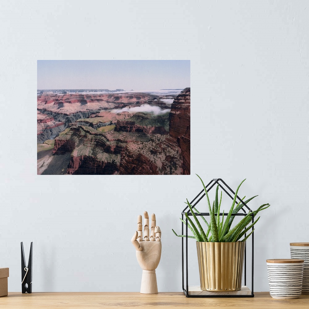 A bohemian room featuring Grand Canyon of Arizona from Rowes Point