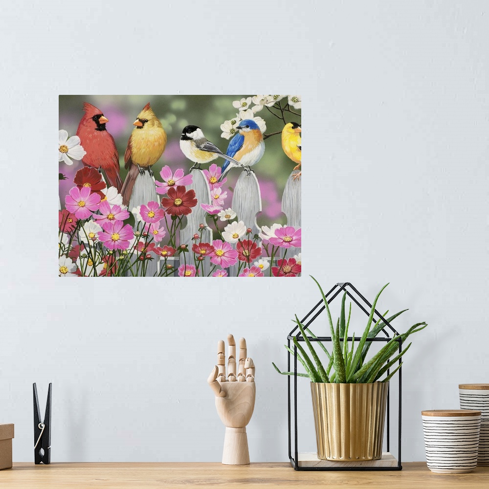 A bohemian room featuring Song Birds and Cosmos