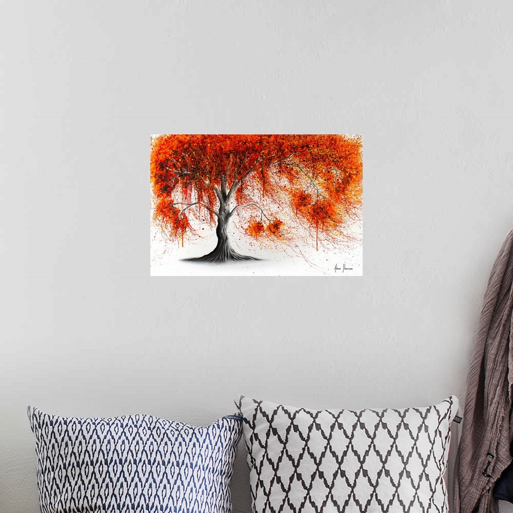 A bohemian room featuring Crisp Amber Tree