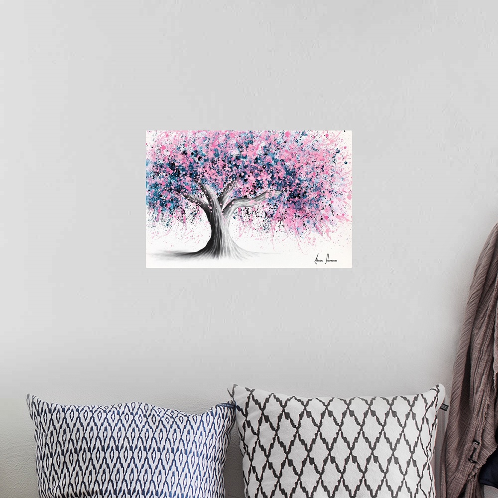 A bohemian room featuring Electric Evening Tree