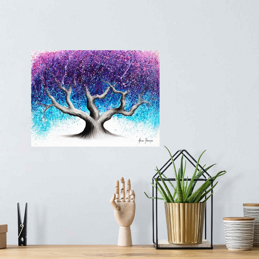 A bohemian room featuring Midnight Dream Tree