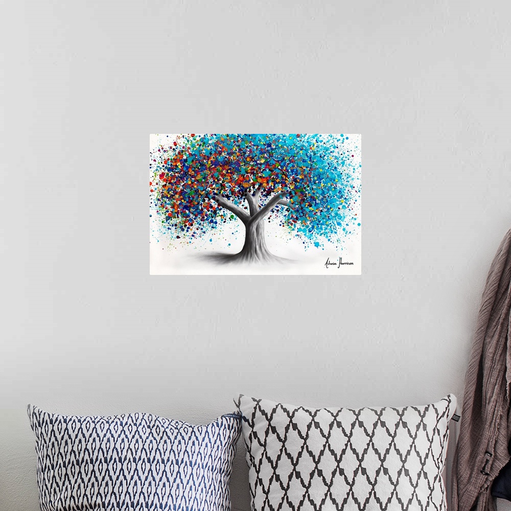 A bohemian room featuring Tree Of Optimism