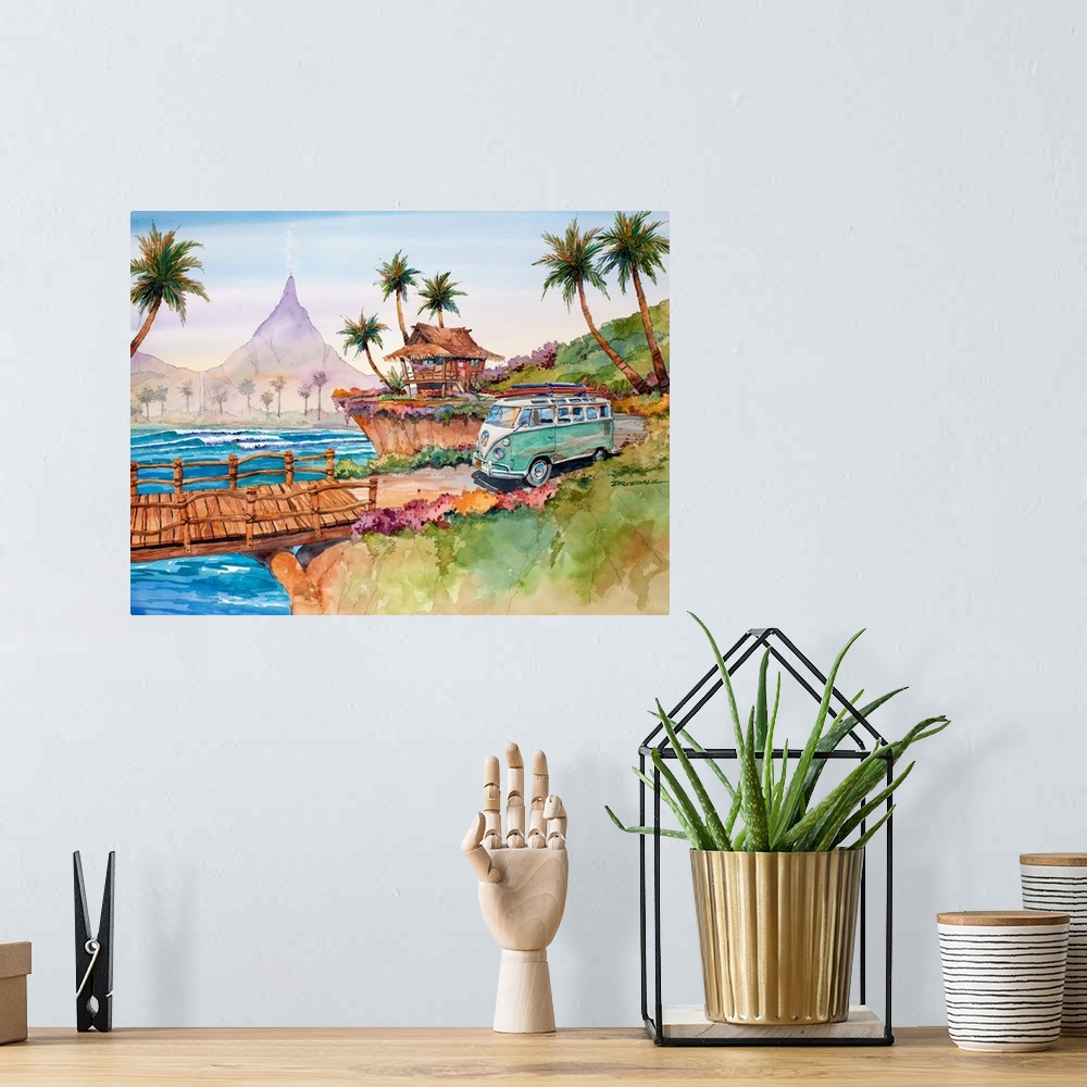A bohemian room featuring Tropical Trippin
