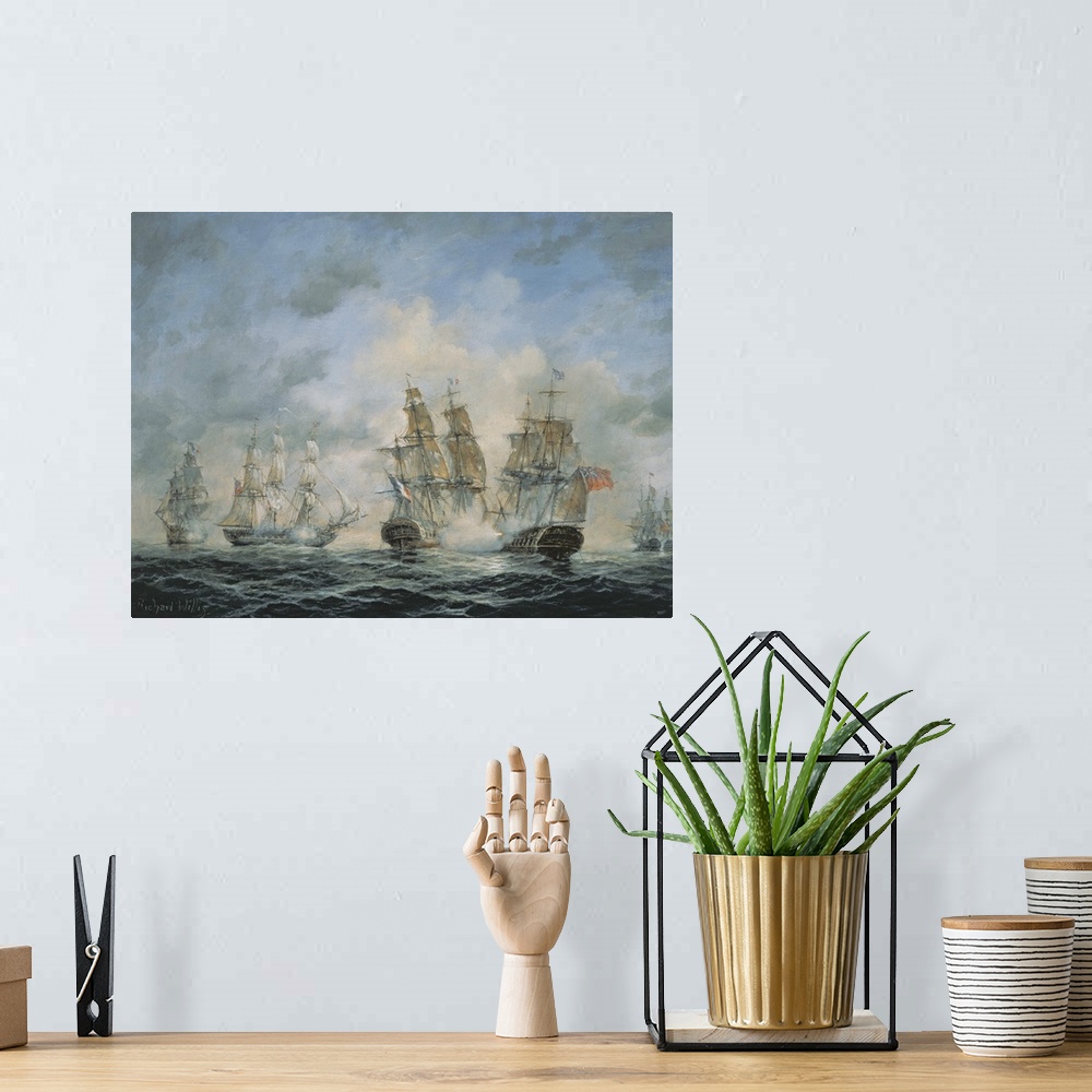 A bohemian room featuring 19th Century Naval Engagement in Home Waters