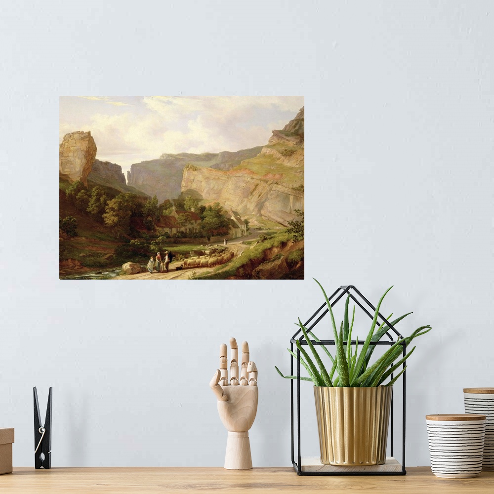 A bohemian room featuring A View of Cheddar Gorge