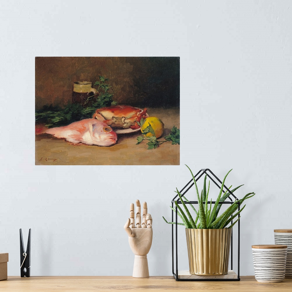 A bohemian room featuring Crab and Red Mullet