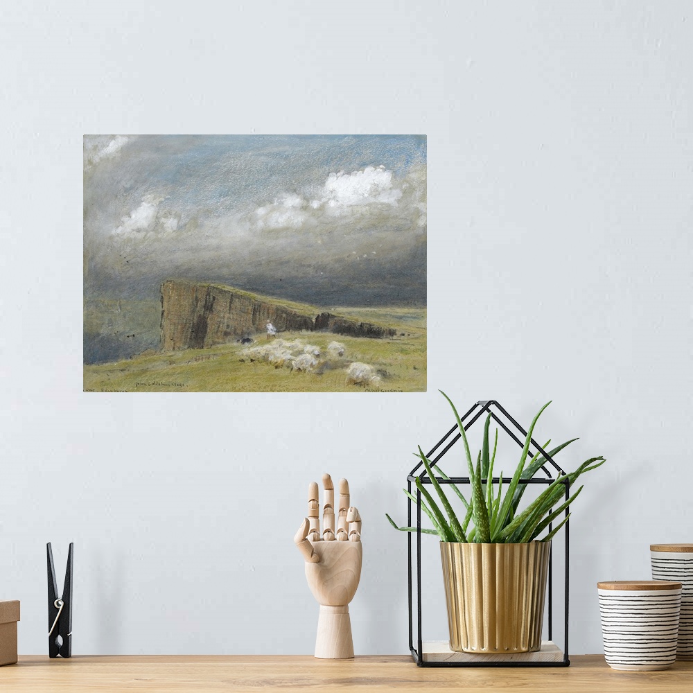 A bohemian room featuring Edinburgh from Salisbury Crags