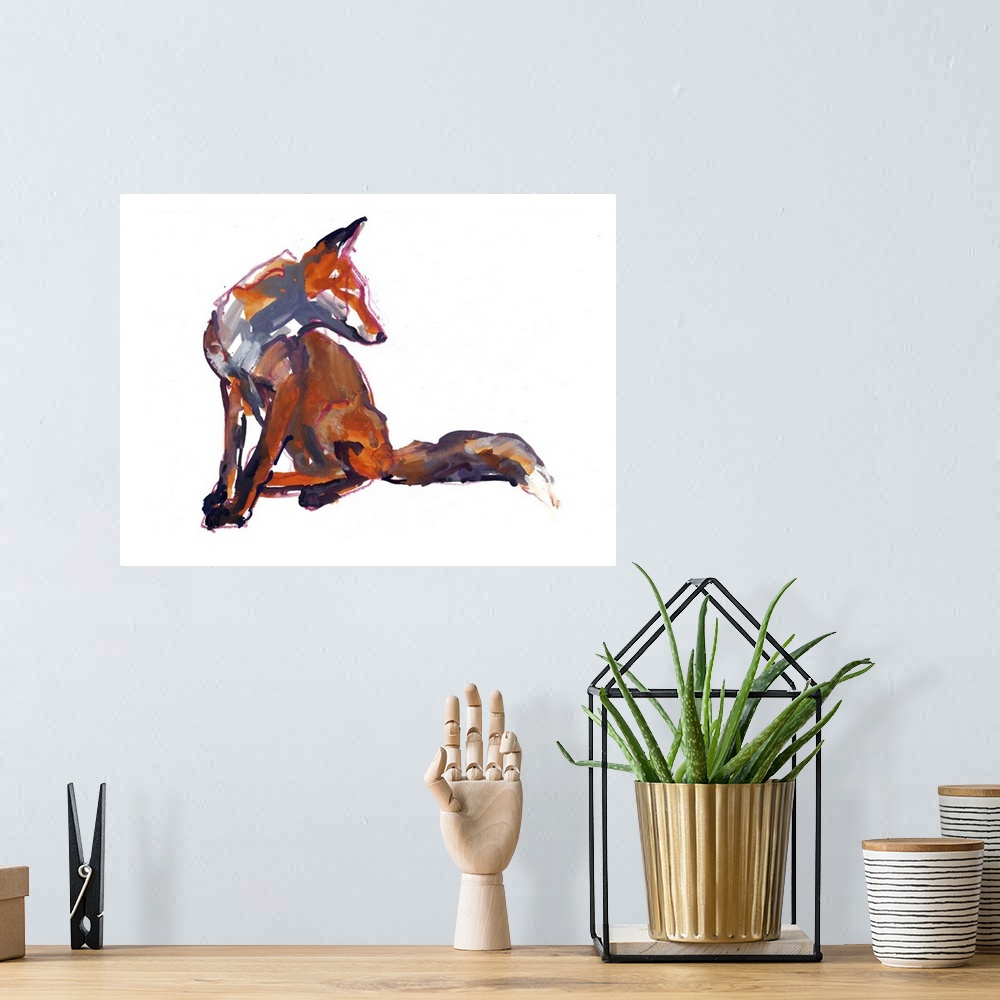 A bohemian room featuring Elegant Youngster (Red Fox), 2021