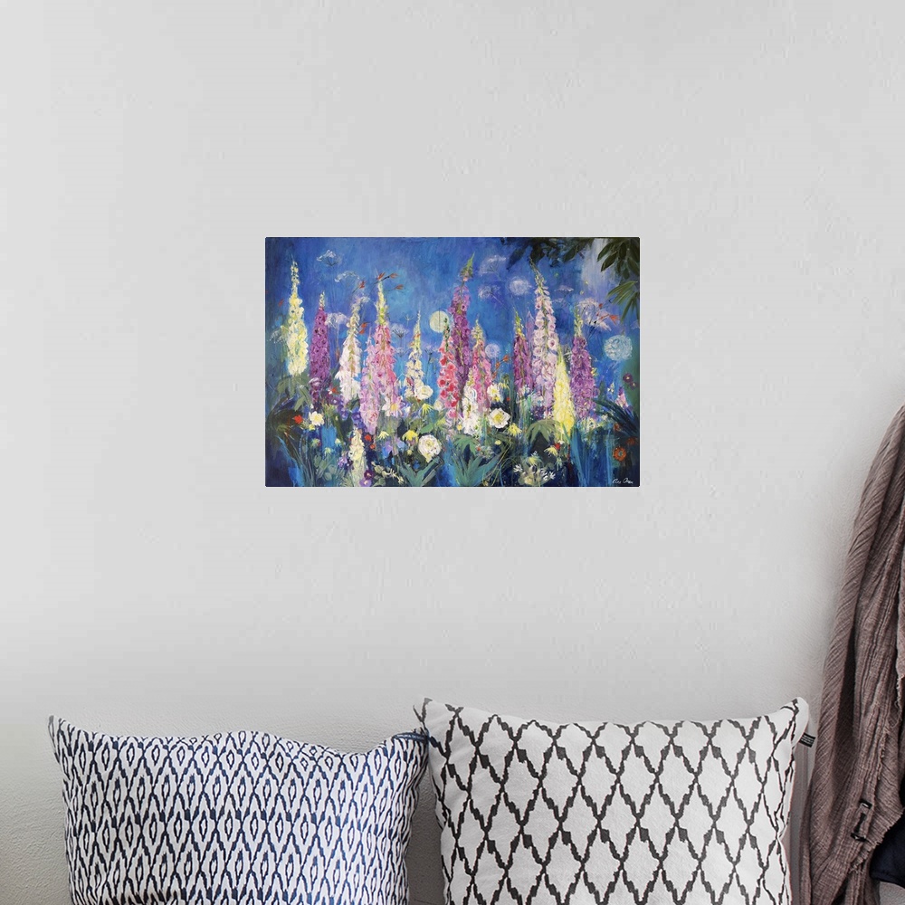 A bohemian room featuring Foxgloves And Alliums, 2019