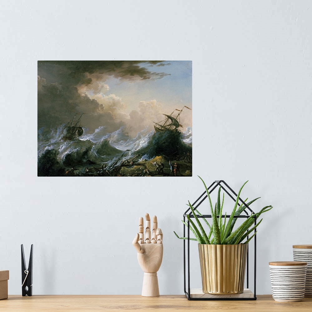 A bohemian room featuring Sea storm and shipwreck