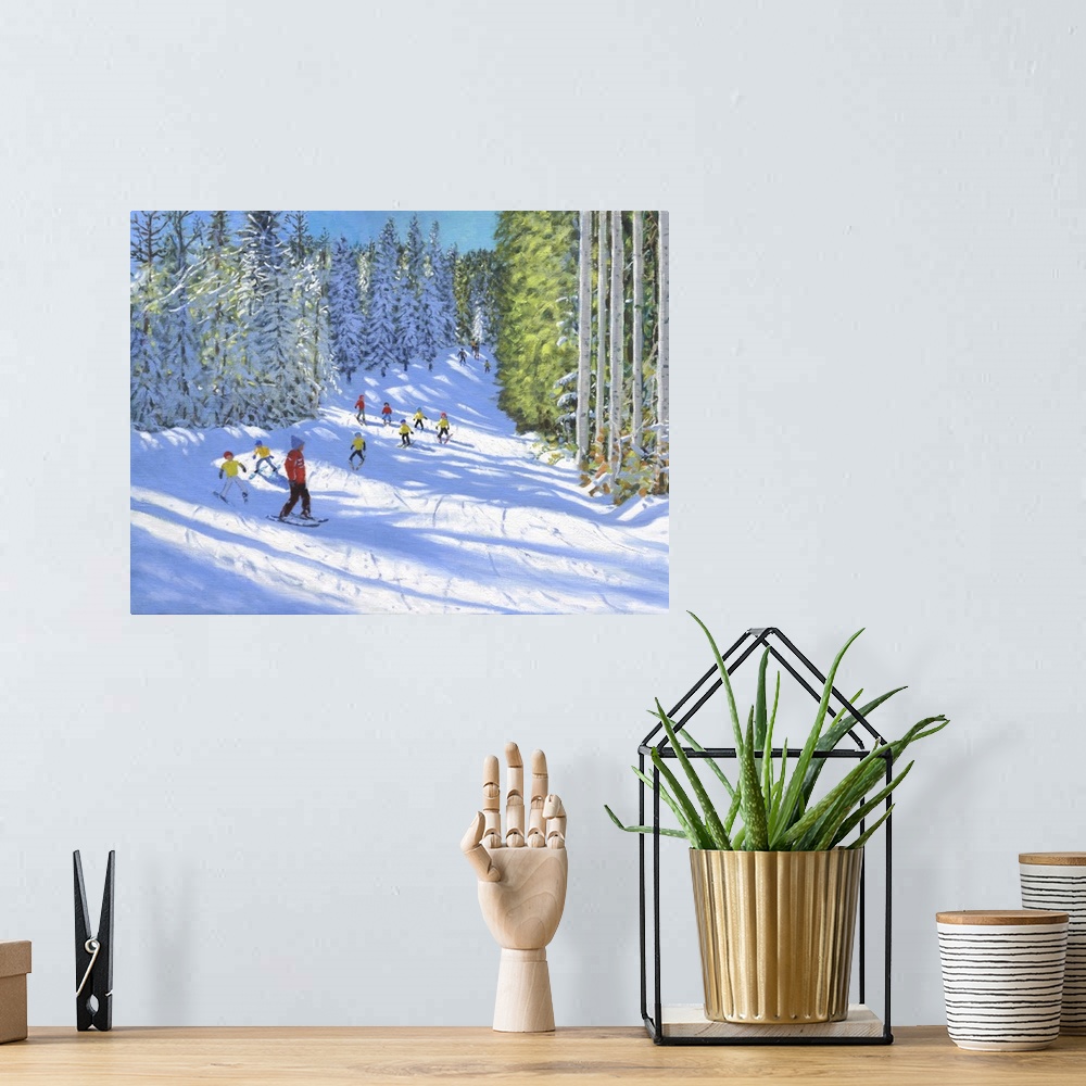 A bohemian room featuring Ski Lesson, Samoens, France, 2020