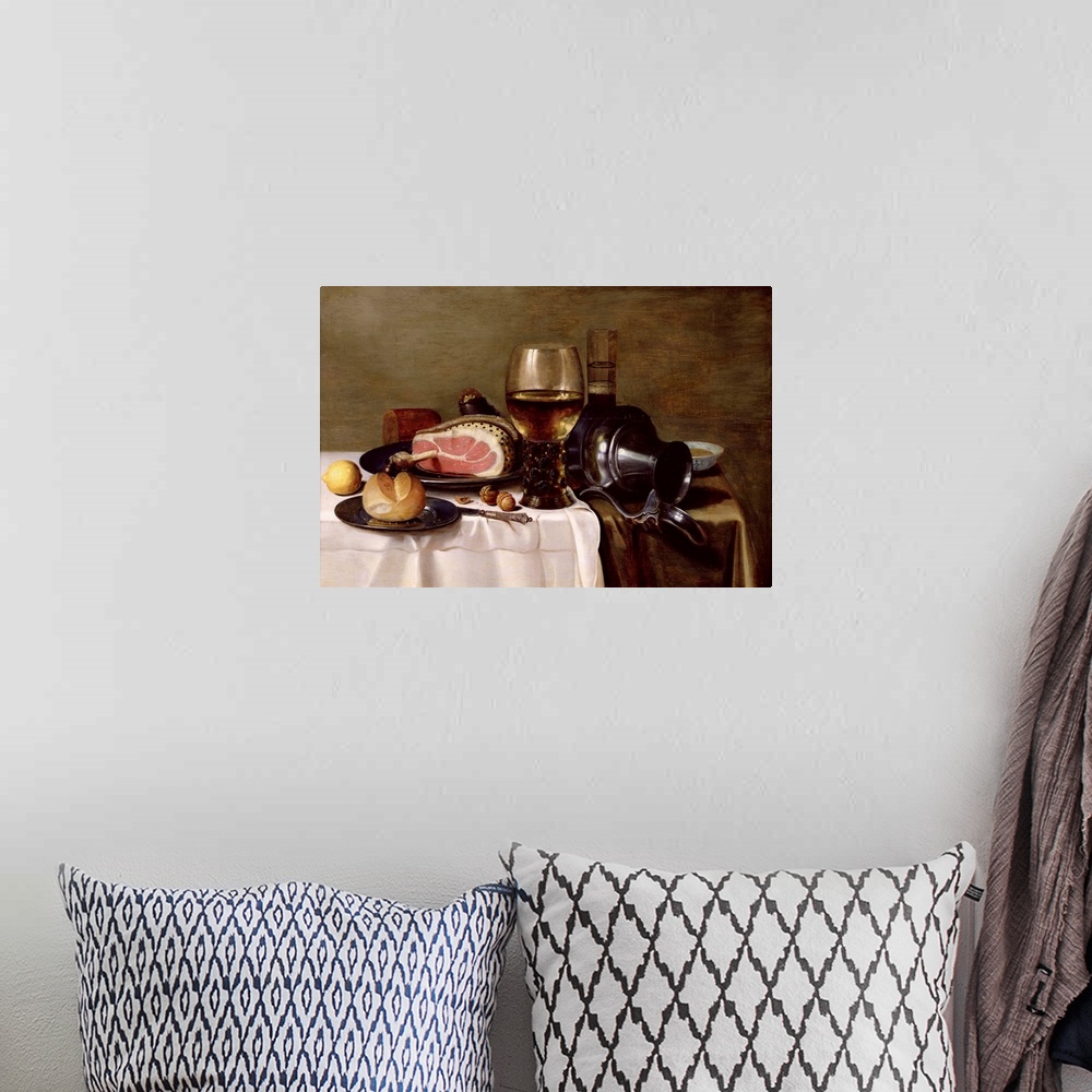 A bohemian room featuring Still Life with Ham