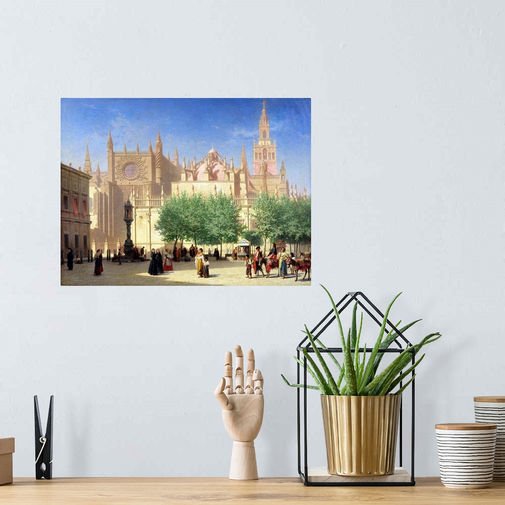 A bohemian room featuring The Cathedral of Seville
