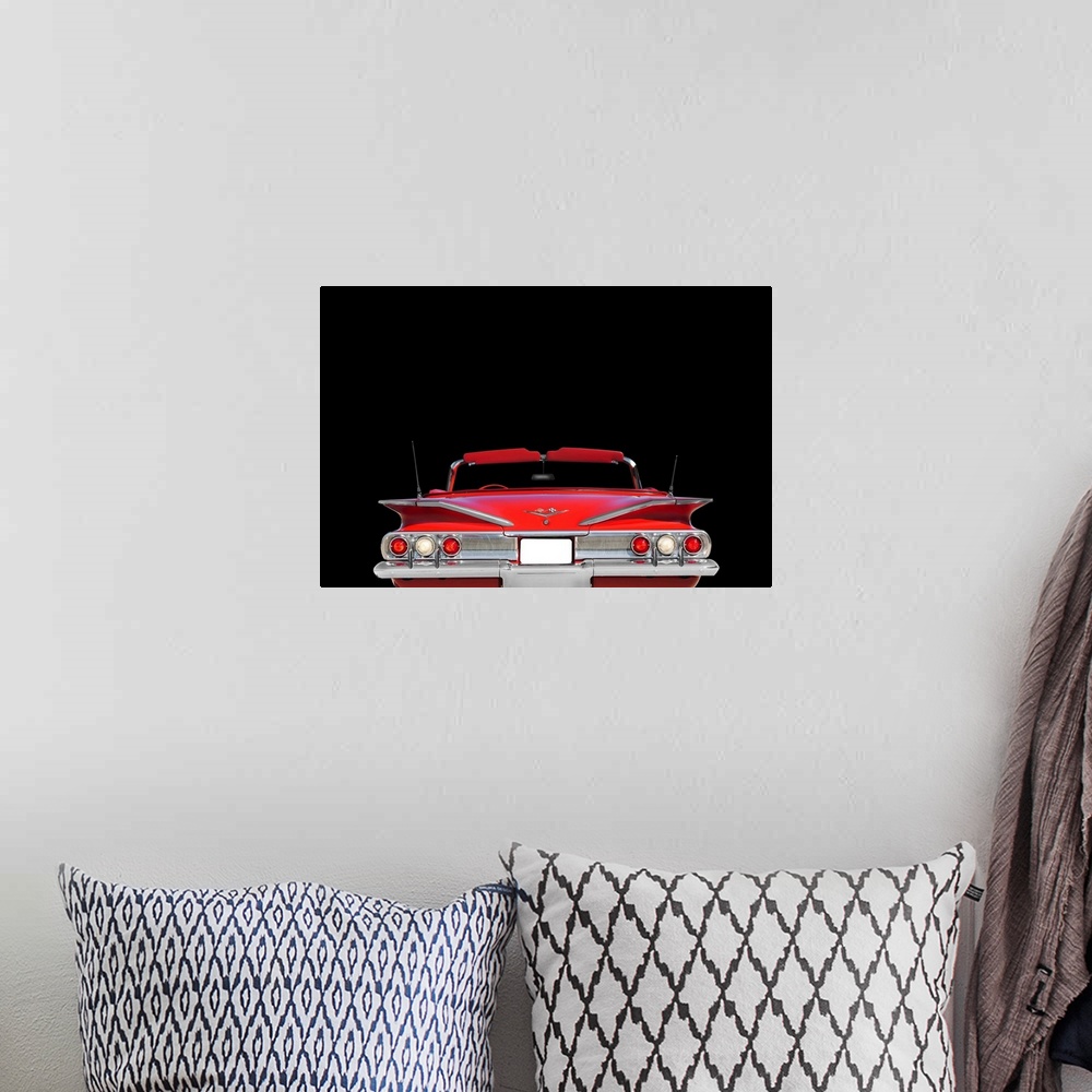 A bohemian room featuring Chevrolet Impala 1960