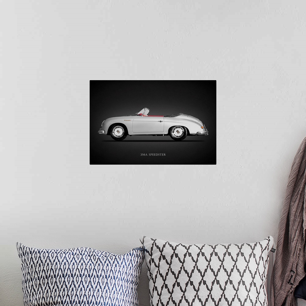 A bohemian room featuring Porsche 356A Speedster 1957