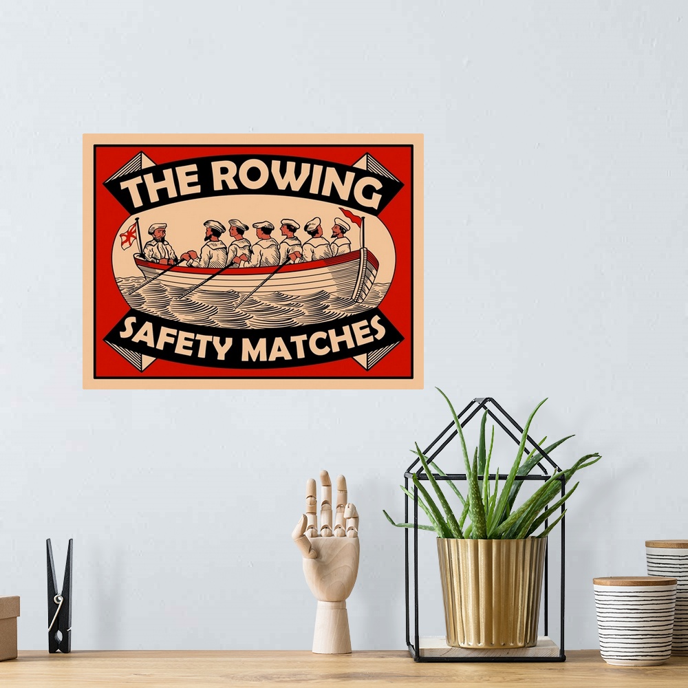 A bohemian room featuring Rowing Safety Matches