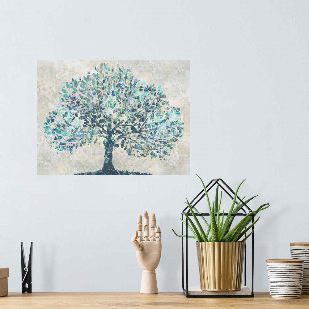 A bohemian room featuring Big Tree Of Life Blue