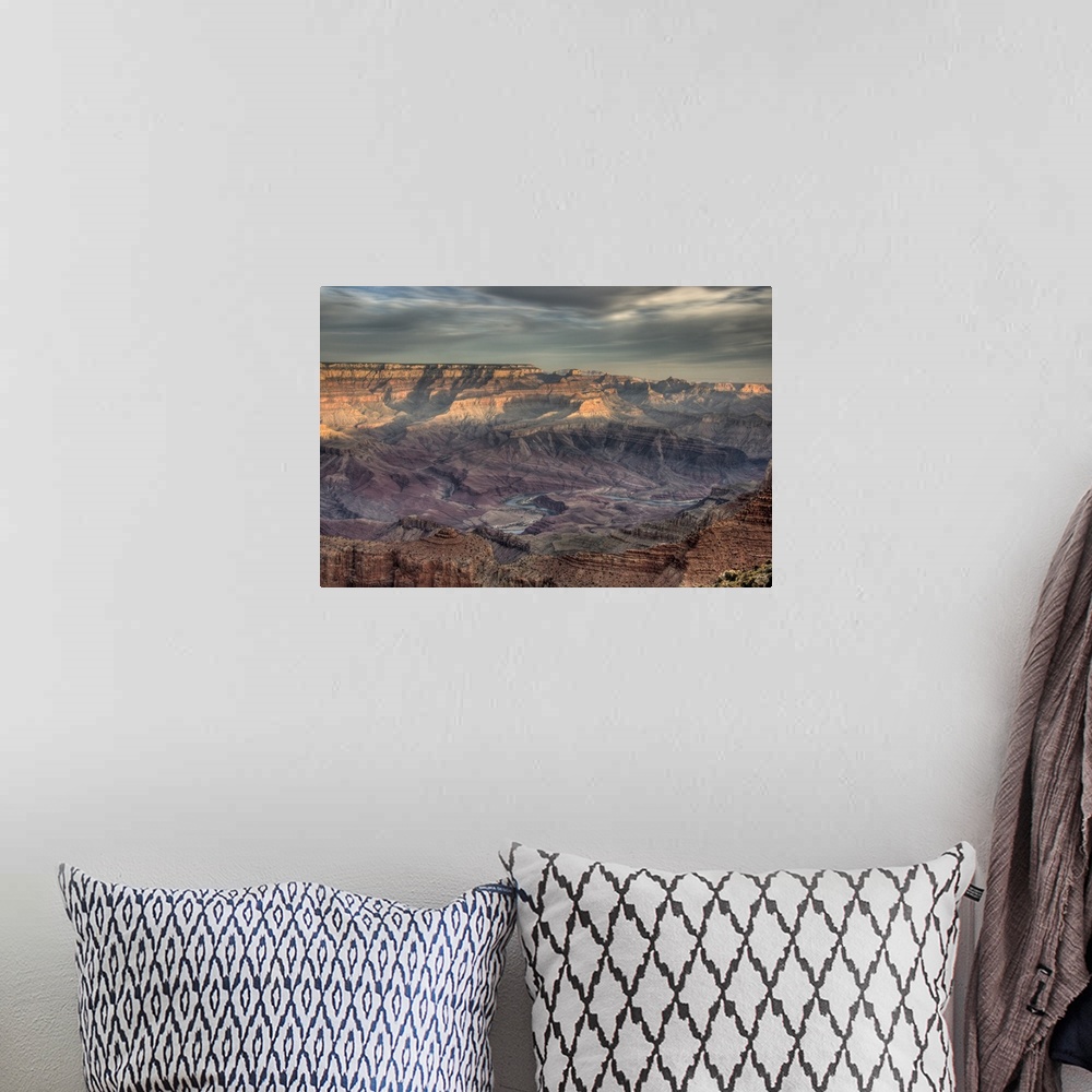 A bohemian room featuring Arizona, Grand Canyon National Park, South Rim, view of canyon and the Colorado River from Lipan ...