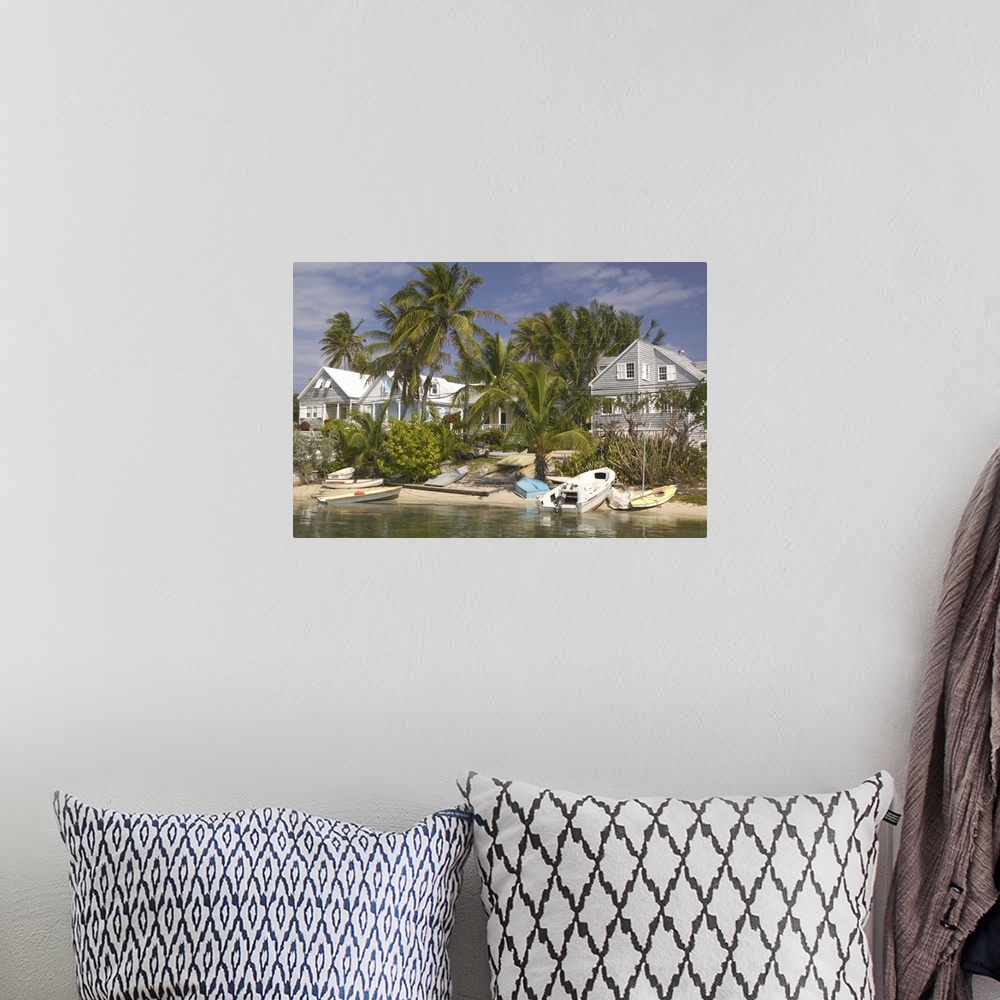 A bohemian room featuring BAHAMAS- Abacos-"Loyalist Cays"-Elbow Cay-Hope Town:.Town View