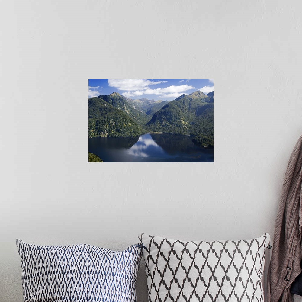 A bohemian room featuring Bradshaw Sound, Fiordland National Park, South Island, New Zealand - aerial