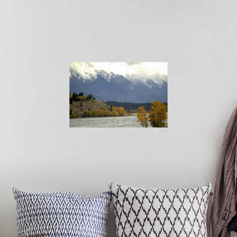 A bohemian room featuring British Columbia, The Rockies, Invermere, View of Windermere Lake