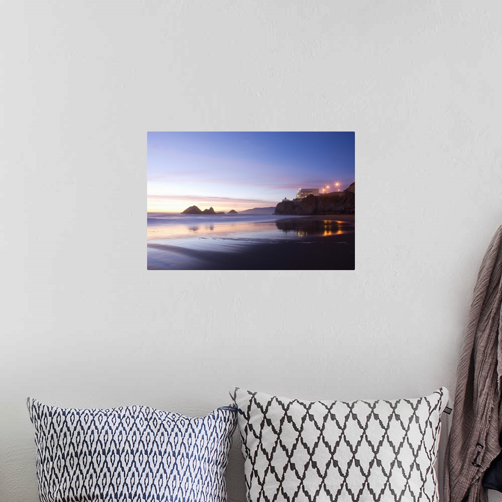 A bohemian room featuring California, San Francisco, Golden Gate National Recreation Area, cliff house at sunset