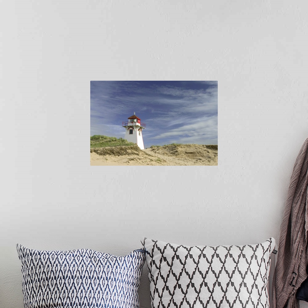 A bohemian room featuring NA, Canada, Prince Edward Island National Park.  Cove Head lighthouse.