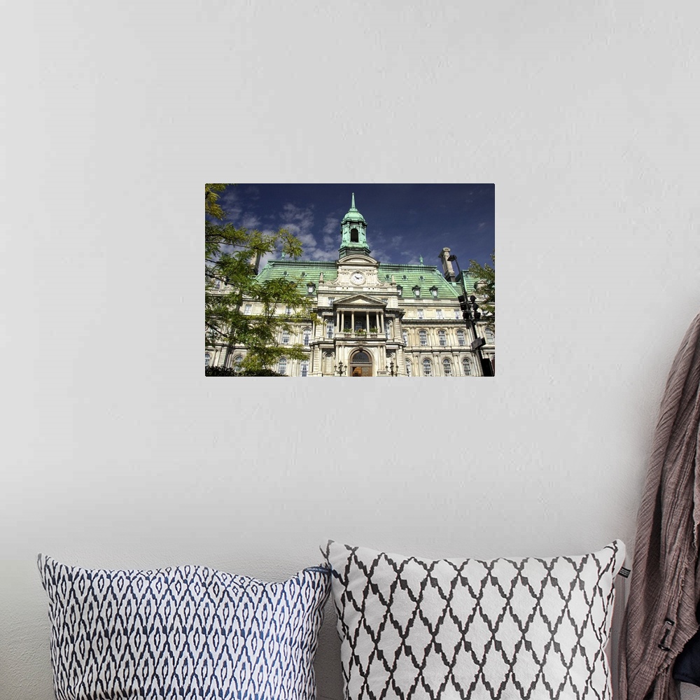 A bohemian room featuring Canada, Quebec, Montreal. Heart of Old Montreal, Jacques Cartier Square, City Hall. IMAGE RESTRIC...